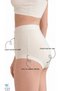 1821 Soft and Flexible Fabric Seamless High Waist Women's Panties - 4