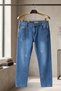Children's Denim Trousers High Waist Straight Leg Comfortable Fit Unisex Jeans - 7