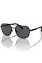 نظارات شمسية رجالية سوداء مربعة الشكل بعدسات مستقطبة من نوع Aviator - 3