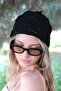 Black Floral Detail Hair Net - 3
