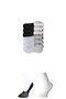Glb-Stl41414 Black Gray and White Women's Ballerina Socks 6 Pairs