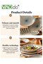 32PCS Ceramic Dinnerware Set, Bowls Spoons and Plates Set, Porcelain Dishes Set Serve for 6, Freezer - 6