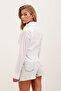 20231 Slim Fit Poplin Shirt - White - 4