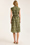 Sleeveless Mini Floral Motif Dress - 5