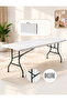 120cm Foldable Rectangular Table Rq-31025 – White - 2