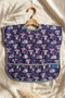 Koala Dream Liquid-Proof Baby Food Bib with Pockets - Purple Patterned Stain-Proof Wide Supplementary Food Bib 6-2 - 2