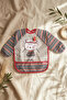 Tribal Bear Series Liquid-Proof Long Sleeve Baby Food and Activity Bib - Boho Design Crumb Pocket - 5