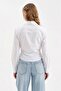 Women's Tie Detailed Open Waist Design Shirt - 2