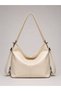 Women's Cream Faux Leather Shoulder and Backpack Multi-Purpose Daily Bag - 2
