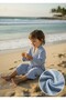 100% Cotton Muslin Children's Bathrobe Hooded Bath and Beach Towel - 5