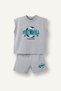 Football Ball Printed Athlete Shorts 2-Piece Set Baby Boy H8278A526Hs