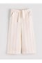 Vizyon New Season Striped Wide Leg Girls' Capri Pants
