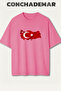 Turkey National Teams Printed Premium Oversize Cotton T-Shirt