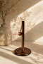 Acacia Wood Paper Towel Holder with Ball Holder Decorative Kitchen Towel Stand - 1 Piece - 2