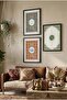 Allah and Muhammad Word Written Calligraphy Triple Wooden Table Black Wooden Framed Home and Business Table - 3