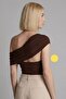 Women's Sanndy Fabric Three Models Single Blouse Madonna Collar Neck-Hanging Degaje Collar Body Blouse - 8