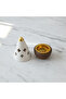 Cream & Brown Ceramic Cone Incense Burner | Quatrefoil Cutout Design | 13 cm - 3