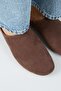 Campos Women's Genuine Leather Flat Sabo Brown Slippers - 3