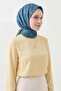 Soft Scarf Chain Pattern Blue 90X90 - 3