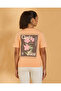 Women Peach Graphic T Shirt - 3