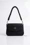 Knitted Detailed Cross Strap Women's Bag with Magnet Closure