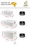 8-Piece Storage Box Set with Lid 20 Lt 12 Lt 4 Lt Multi-Purpose Organizer Plastic Box - 3