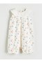 LCW baby Ecru Baby Collar Floral Baby Girl Romper - 2