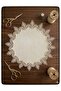Round Velvet Coffee Table Cover