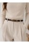 Kemer Kahverengi Imperio Gold D Buckle Waist Pants Dress Women's Belt That Matches All Outfits - 3