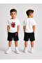 Boy's T-Shirt and Shorts Set Printed Summer Cotton Comfortable Fit Combination