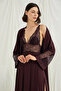 Low-Cut Lace Dressing Gown Set - 4