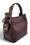 Brown, with Lock and Scarf Detail, Puppy Design, Cross Strap, Small, Women's Hand and Shoulder Bag - 3