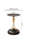 Coffee Tables Nordic Accent End Sofa Metal Gold Oak Round Modern Side Set Living Room Black - 3