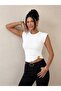 New Season Ottoman Fabric Side Gathered Bat Sleeve Women's Blouse - 2