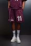 Men's Plum Tracers 11 Washed Effect Above Knee Shorts