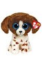 Ty Beanie Boos Brown White Dog Muddles Plush Toy |   Soft Figure with Bright Eyes 25 cm |   Child over 3 Years Old