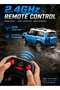 1:22 RC Toyota Prado Alloy SUV Car with Spray, LED Lights, Sound, 2.4GHz Remote, Rechargeable Battery, Opening Doors, Die-Cast Toy Vehicle for Kids Boys Girls - 2