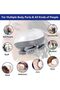 Electric Scalp Massager with Detachable Silicone Heads, USB Rechargeable, 4-Head Rotating Hair & Body Massager – White - 5