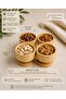 Outer Wood Tree Handmade Mini Snack Bowl Breakfast Natural Wooden Bowl 6.5X7 cm - 2