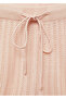 Openwork Knit Detailed Pajama Shorts - 7