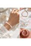 Real Pearl and Pink Quartz Broken Stone Bracelet - 2