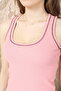 Women's Compact Combed Cotton Camisole Ribbed Tank Top Crop 95% Cotton 5% Elastane