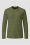 100% Organic Cotton Khaki Crew Neck Long Sleeve Men's T-Shirt - 2