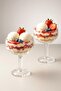 3-Piece Glass Magnolia, Ice Cream Bowl, Footed Glass Bowl, Presentation Bowl - 3
