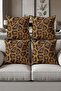 Digital Printed Soft Textured 4-Piece Throw Pillow Cover Set Krl0130