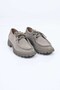 Lace-Up Thermo Sole Genuine Leather Loafer 345-4247 Women's Shoes - 6
