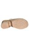 D26Yt-6115-B Cream Women's Heeled Leather Slippers - 6