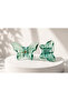 Green Transparent Butterfly Buckle with Clamps 9 cm 1 Piece - 2