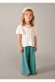 Girl's Wide Leg Pants Green