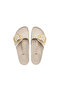 Madrid Big Buckle 1025298 Women's Slippers Ecru Juststep - 3